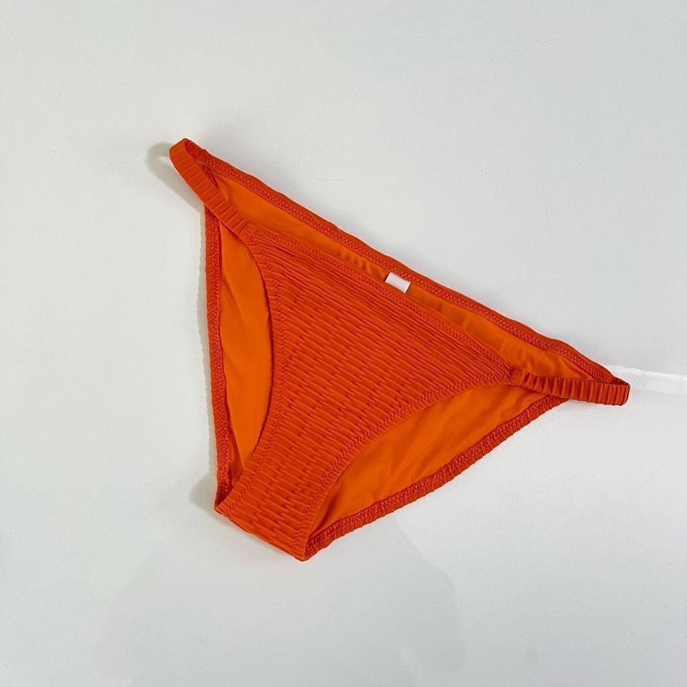 Solid & Striped The Morgan Bikini Bottom in Pumpkin - Picture 2 of 7